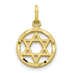 10K Star Of David Charm