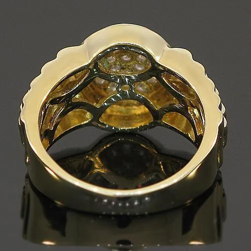 10K Yellow Gold Men's Diamond Ring 0.70 Cwt.