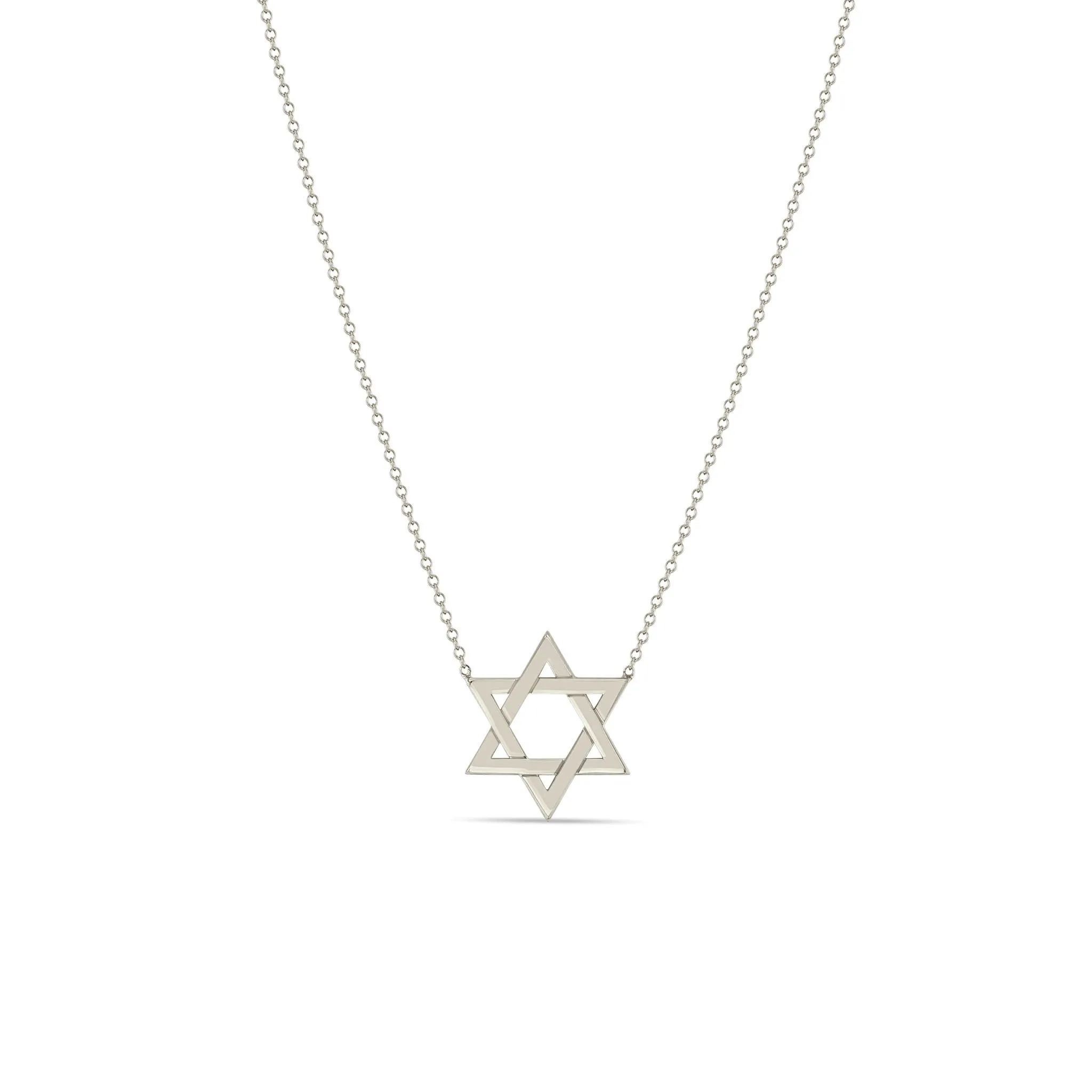 14k Gold Medium Star of David Necklace