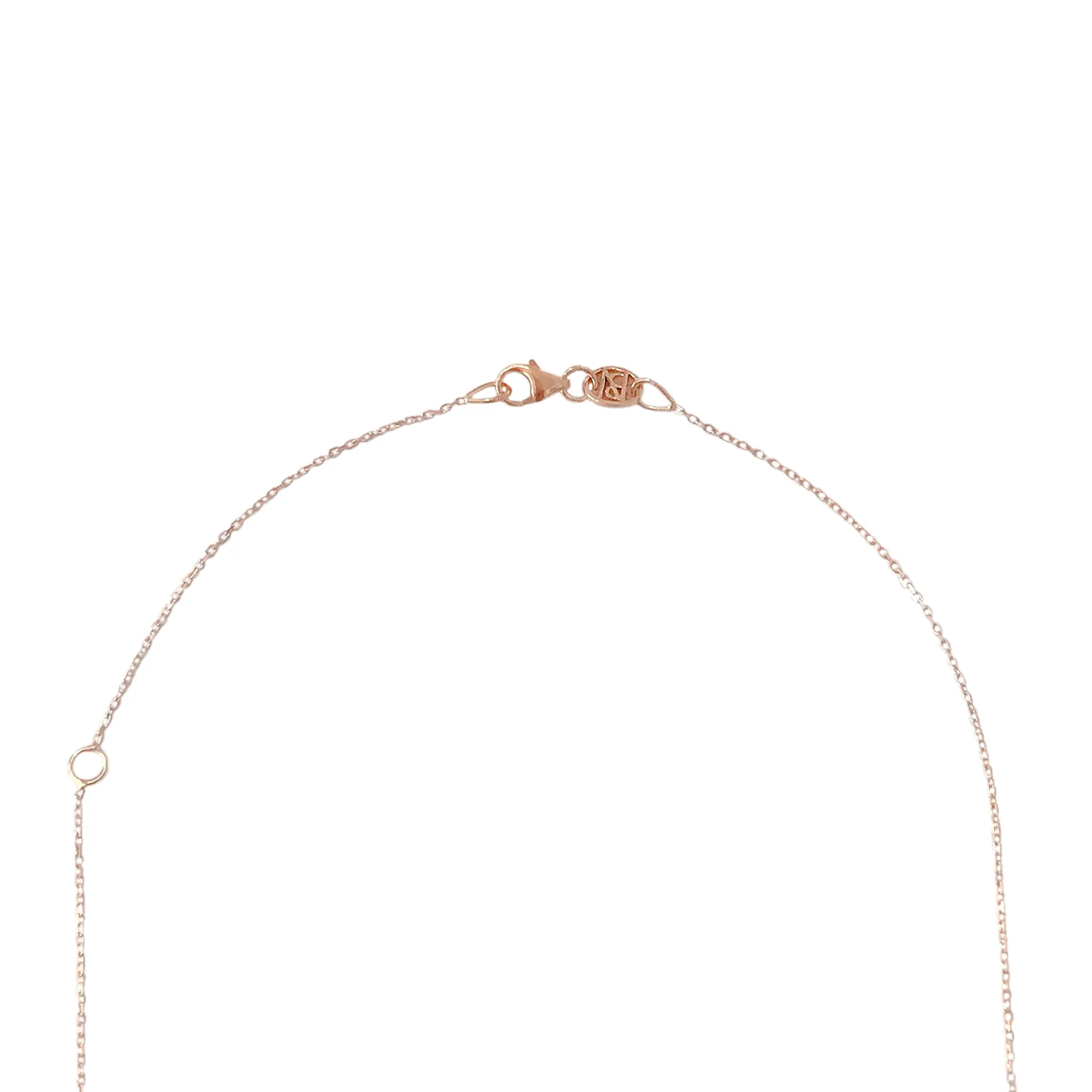 14K Gold Tiny Star of David Charm Pendant Necklace