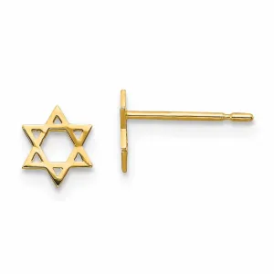 14k Madi K Star of David Post Earrings