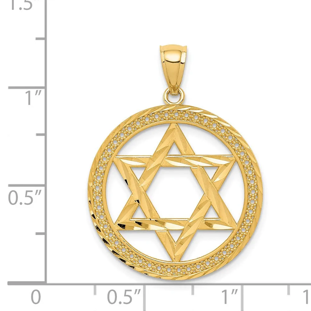 14K Star of David Pendant