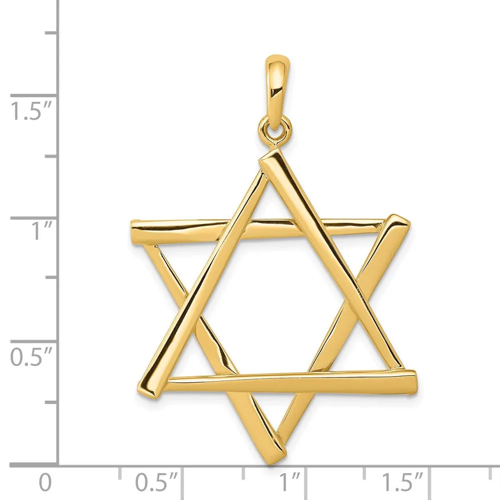 14K Star of David Pendant
