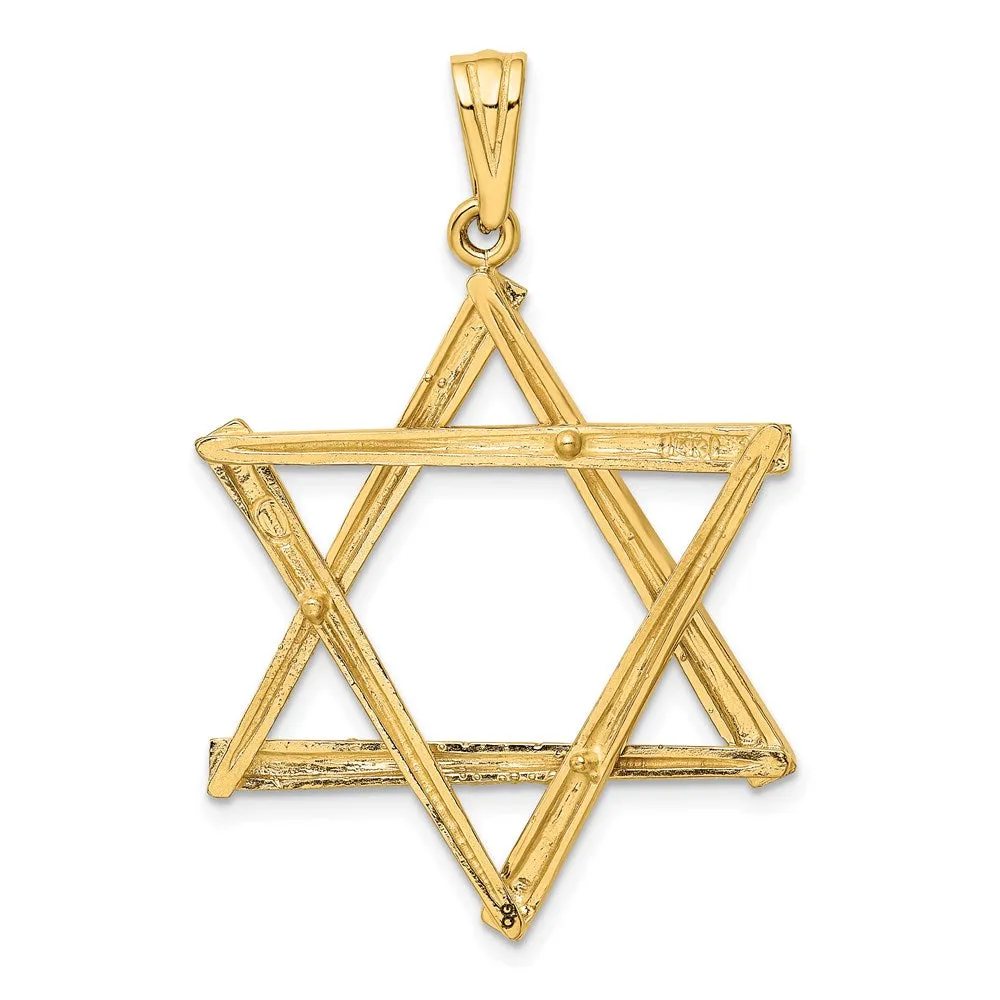14K Star of David Pendant