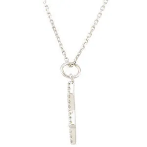 14k White Gold 1/5 CTW Diamond Star of David Necklace