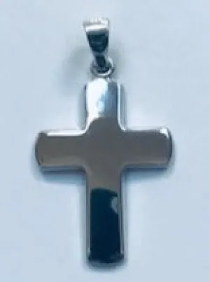 14k White gold Cross