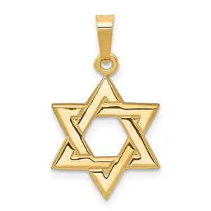 14k Yellow Gold 23MM Star of David Charm