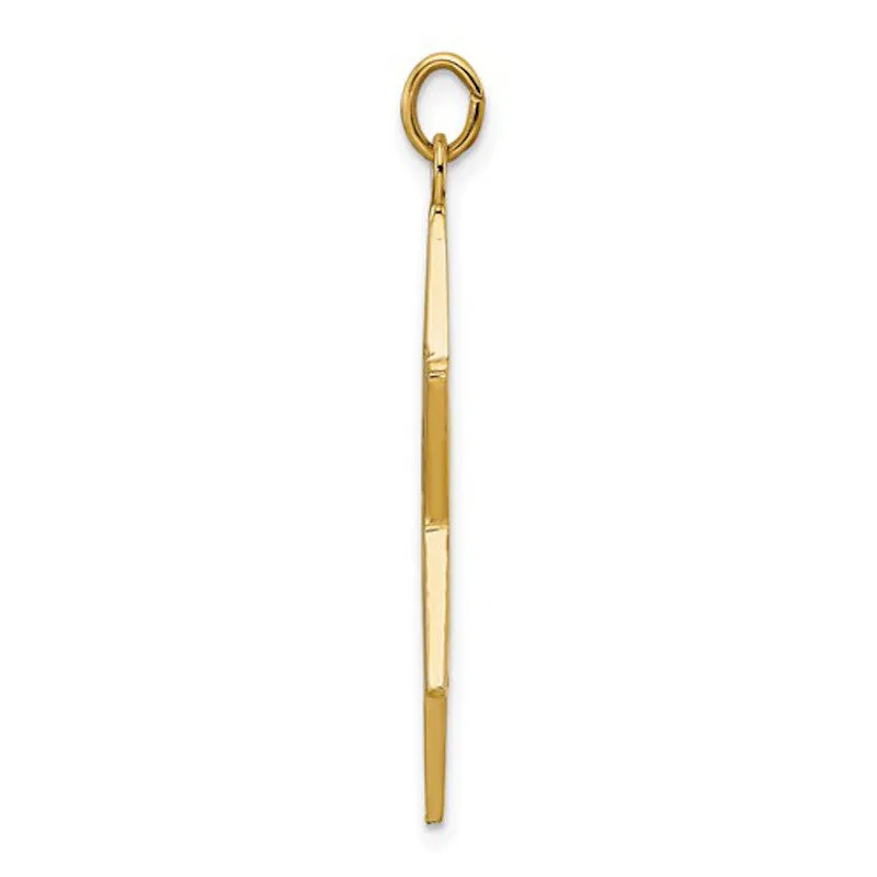 14k Yellow Gold 36MM Star of David Charm