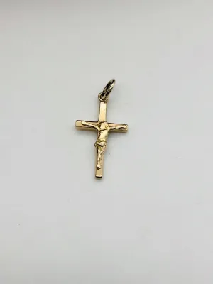 14K Yellow Gold Cross Pendant