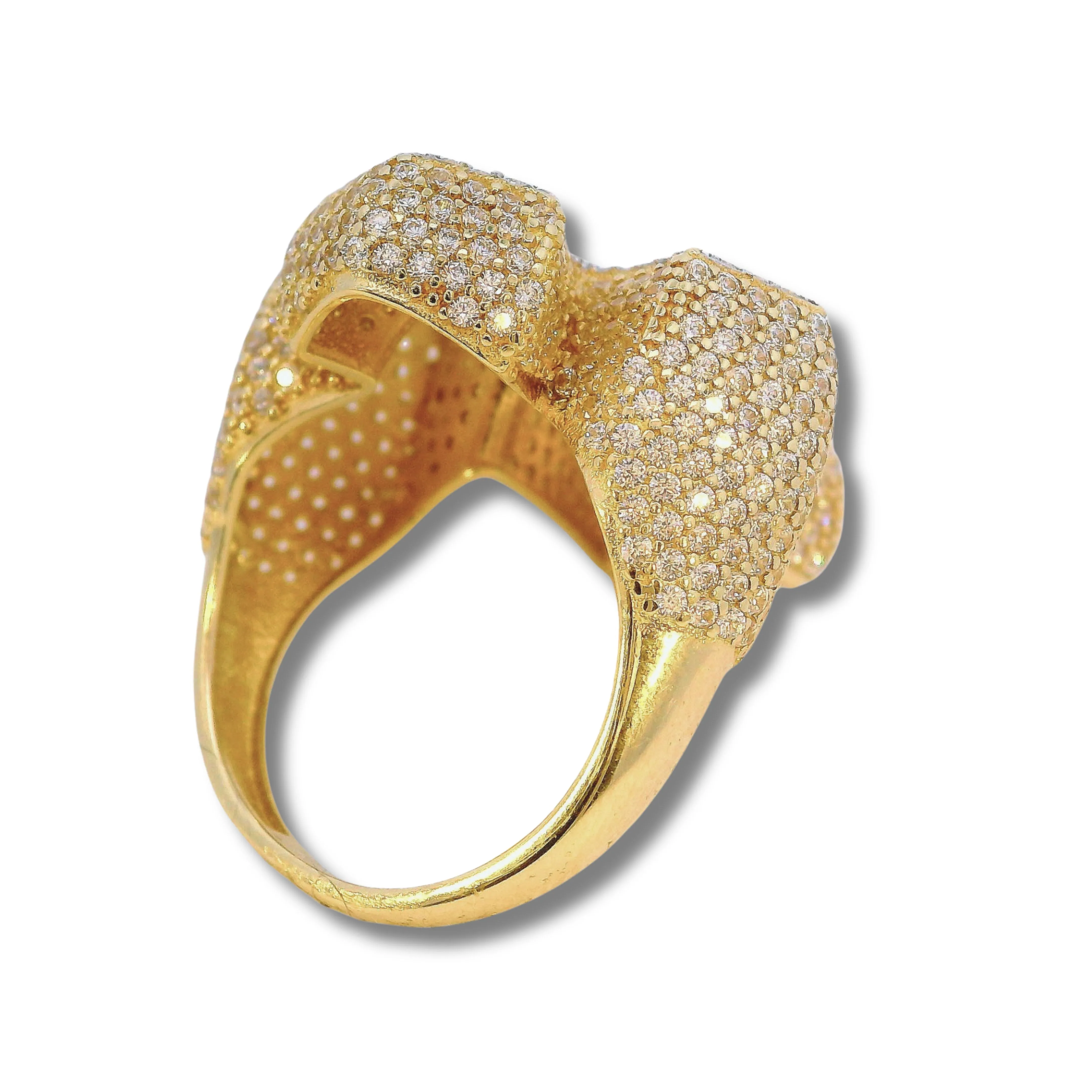 14K Yellow Gold Cross Ring