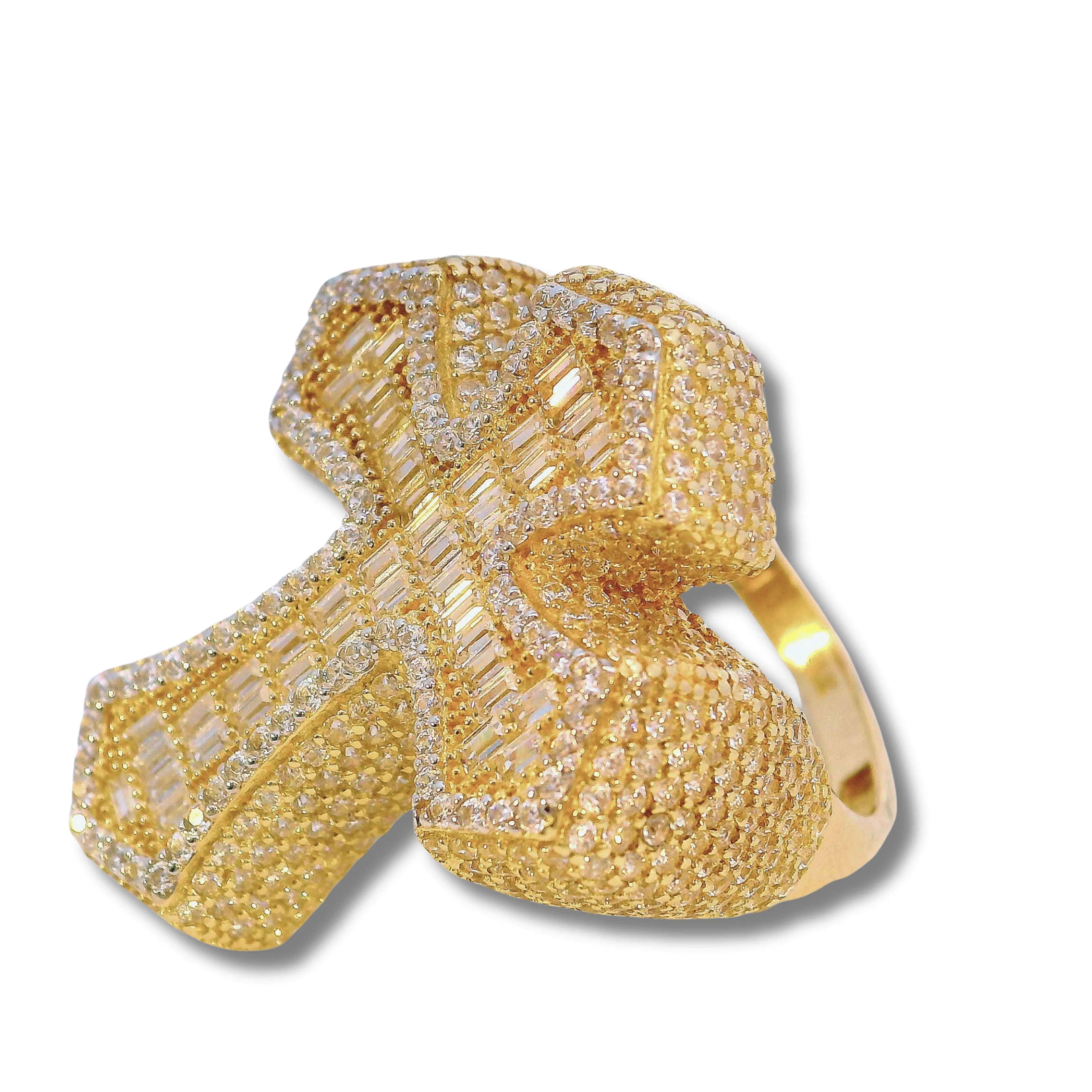 14K Yellow Gold Cross Ring