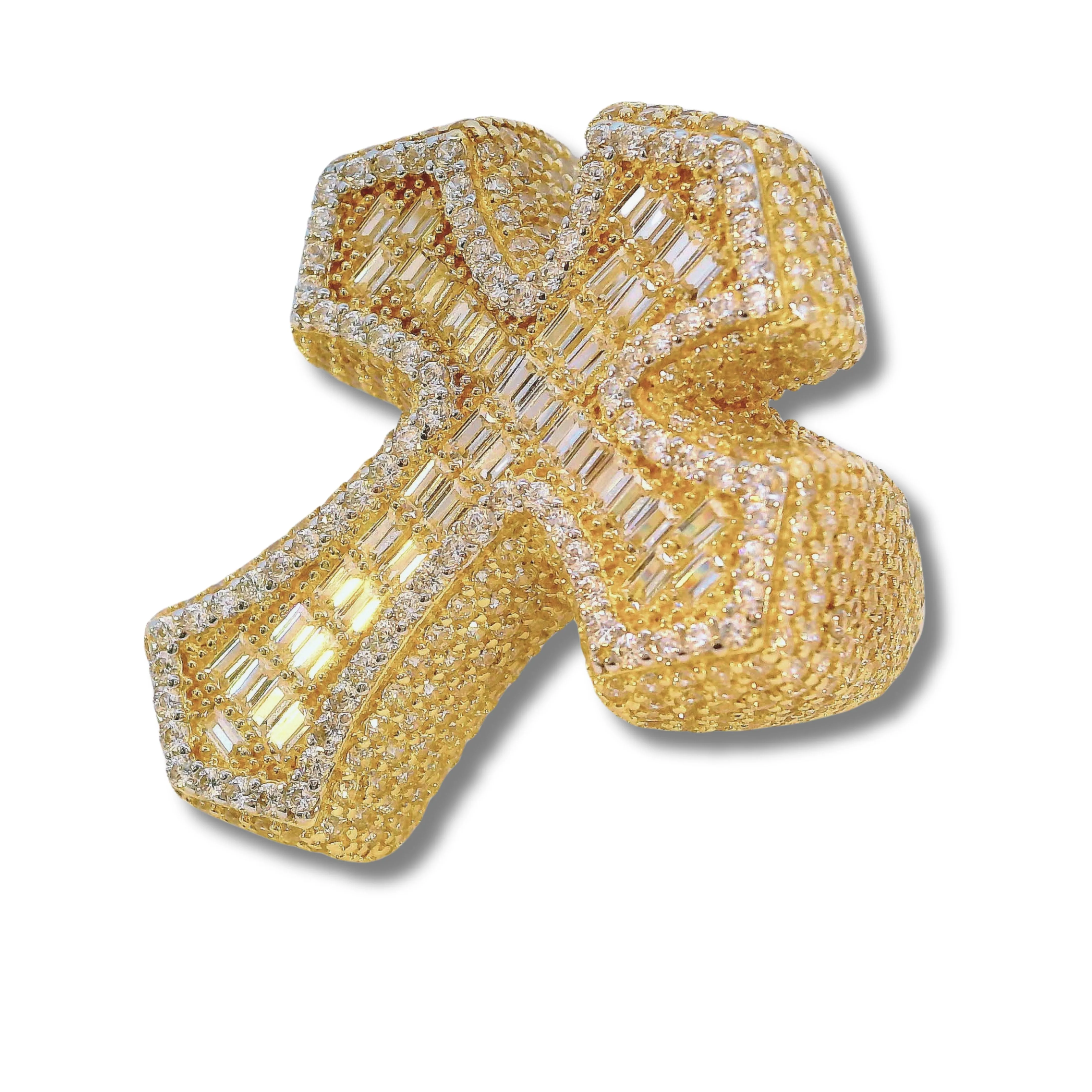 14K Yellow Gold Cross Ring