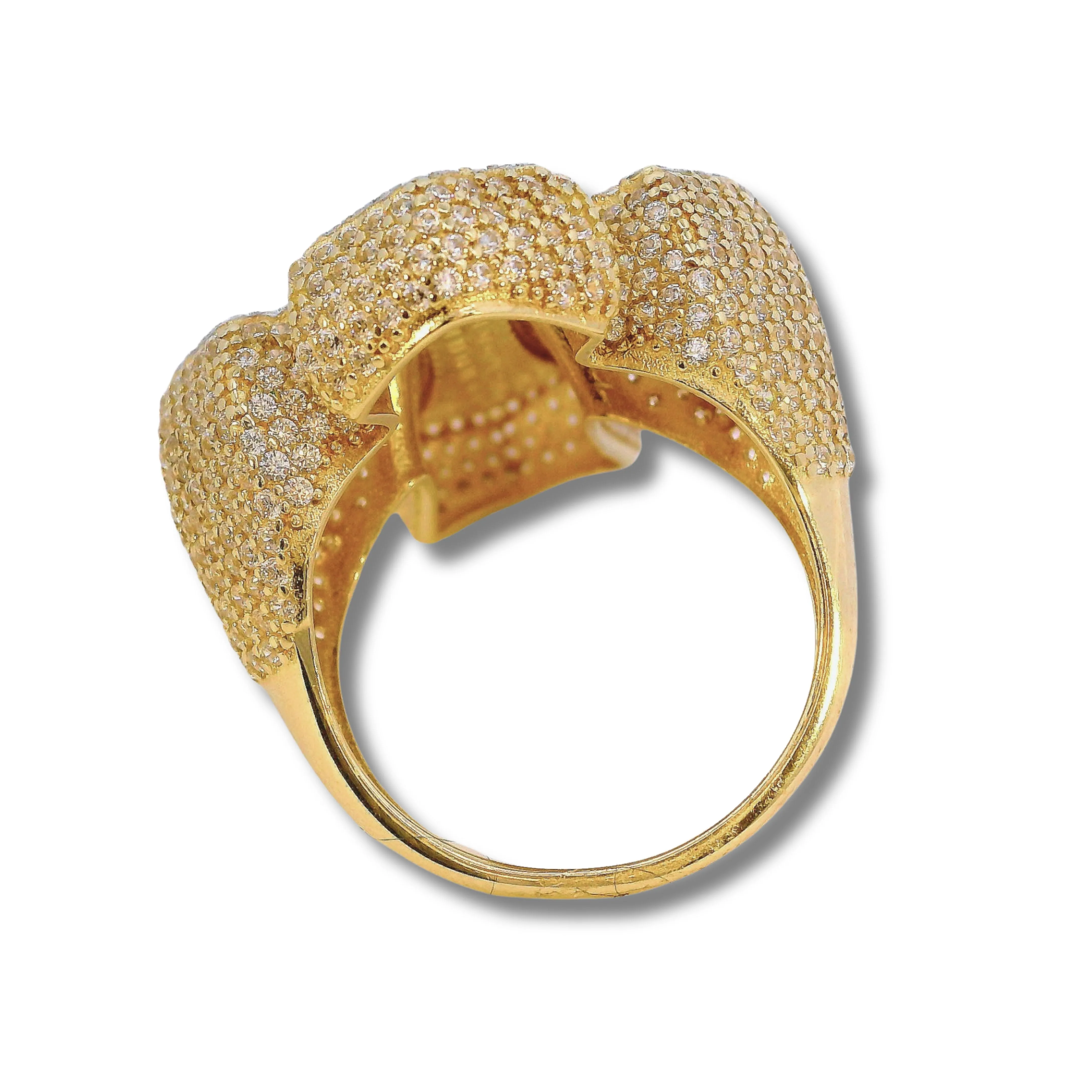 14K Yellow Gold Cross Ring
