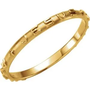 14K Yellow Prayer Ring Size 8