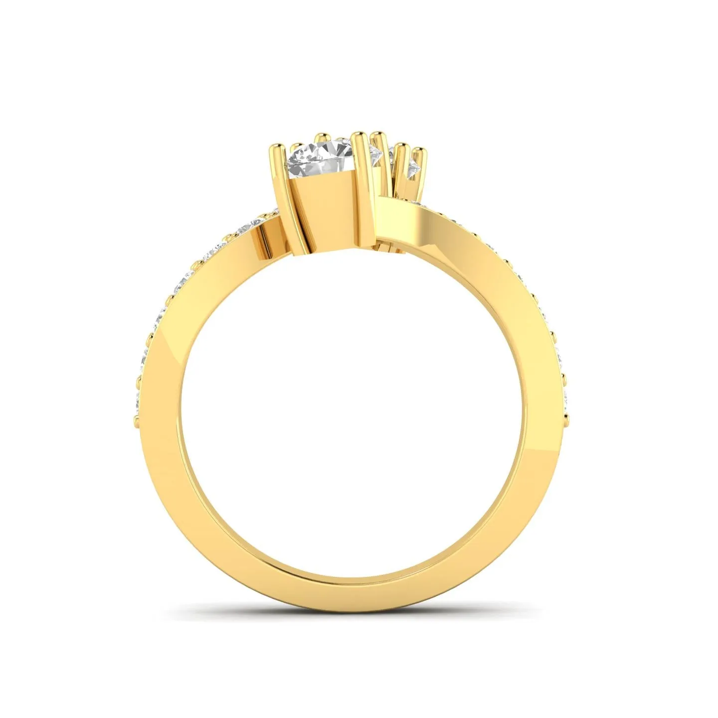 1.50ctw Diamond Two Stone Ring in 14k Yellow Gold (K-L, I2-I3)