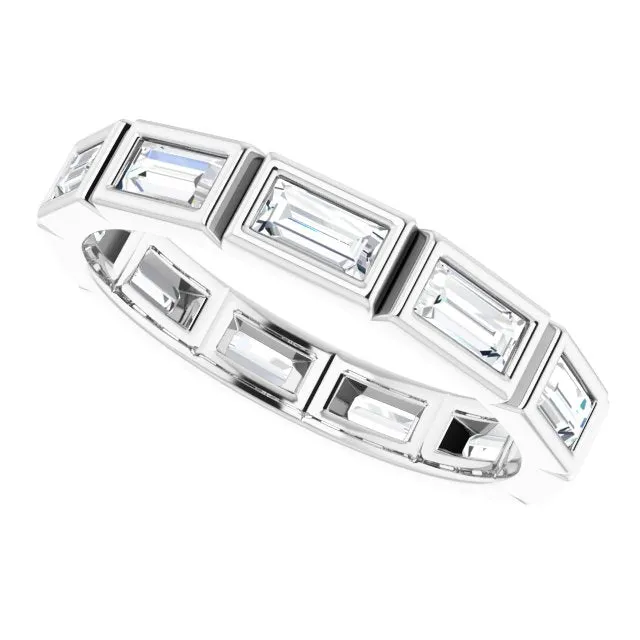1.54 ct. Straight Baguette Diamond Eternity Band