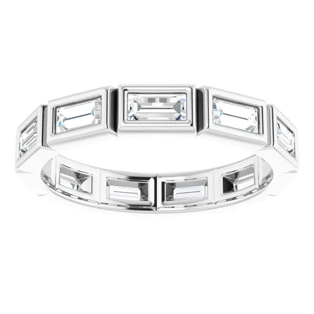1.54 ct. Straight Baguette Diamond Eternity Band