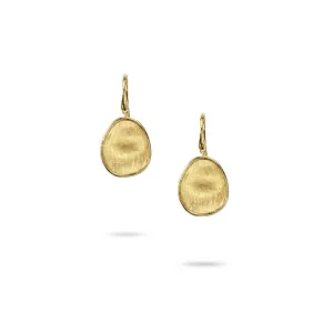 18K Yellow Gold Petite French Wire Drop Earrings