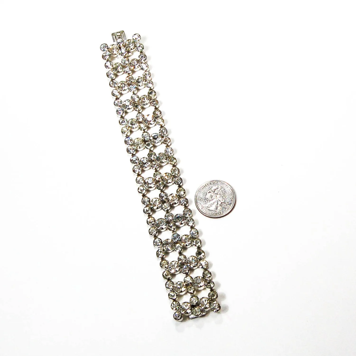 1930's Art Deco Czech Diamante Rhinestone Bracelet