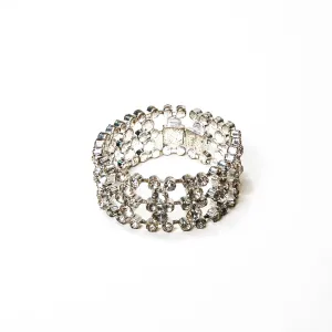 1930's Art Deco Czech Diamante Rhinestone Bracelet