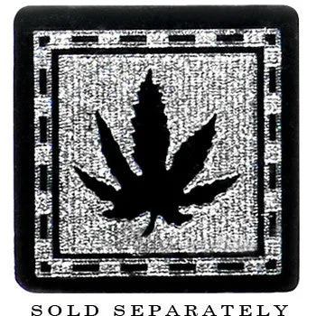 2 Gauge Pot Leaf Fake Taper Ear Plug