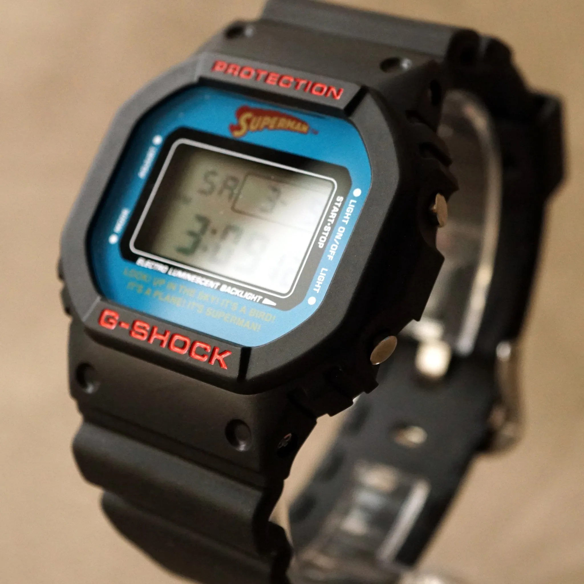 2007 CASIO G-SHOCK DW-5600VTSUP-1TJR DC COMICS EDITION "SUPERMAN"