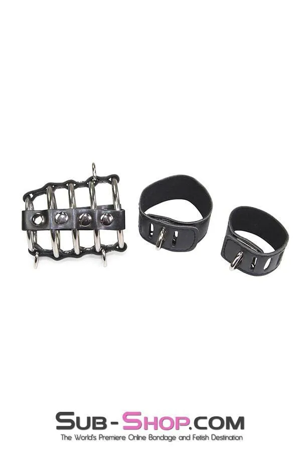 8726HS-SIS      Access Denied Locking Sissy Chastity & Ball Stretcher Set