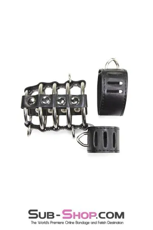8726HS-SIS      Access Denied Locking Sissy Chastity & Ball Stretcher Set