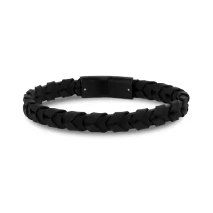 8mm Tire Track Leather Bracelet