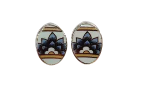 Adams Oval Post Earrings