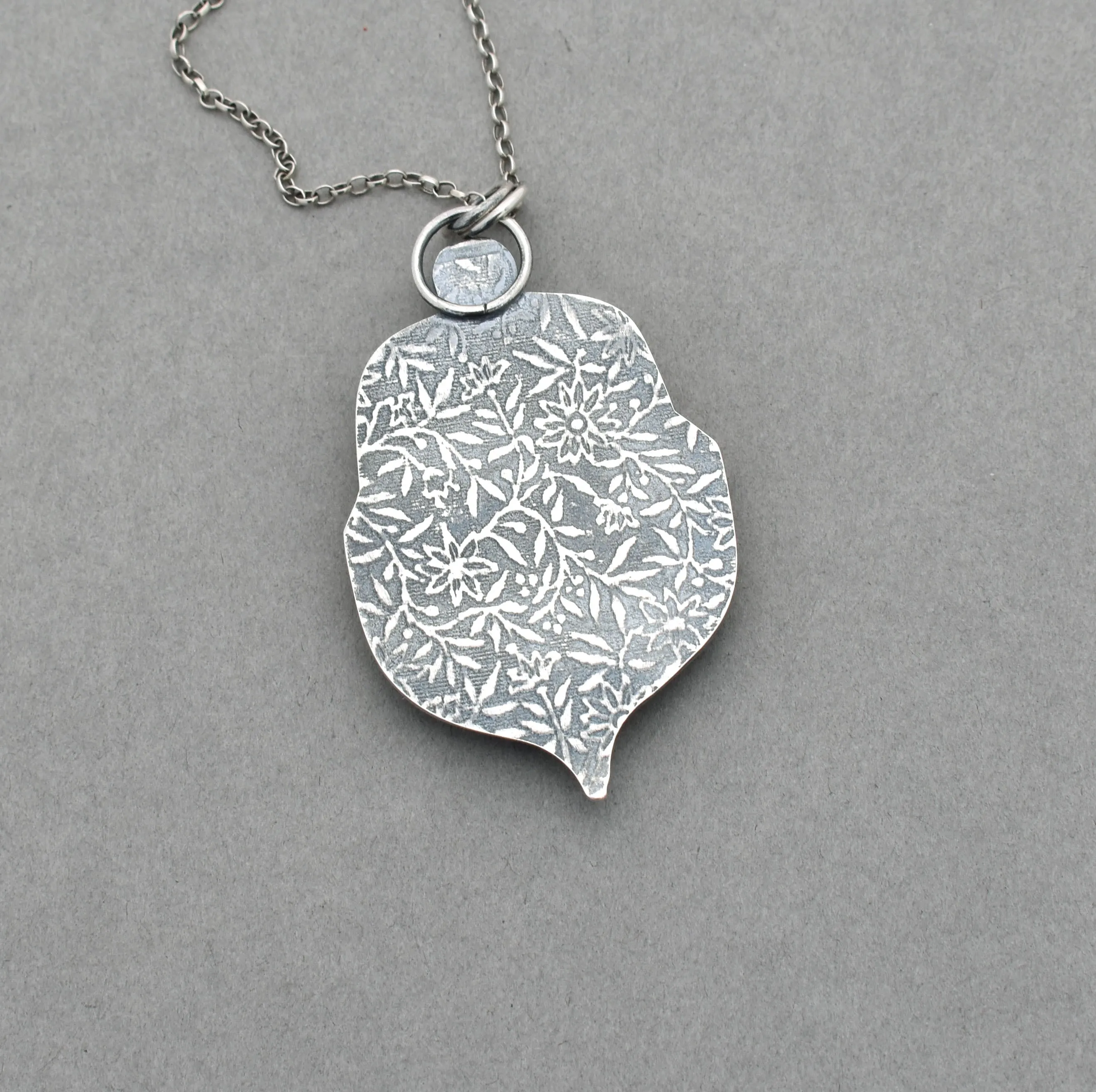 Agua Nueva Pendant. Purple Blossom Jewelry.