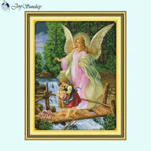 Angel Escort Character Pattern Cross Stitch Supplies