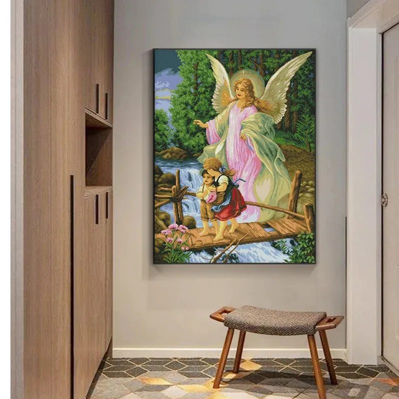 Angel Escort Character Pattern Cross Stitch Supplies