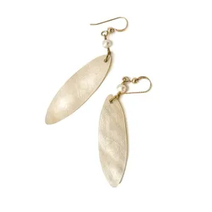 Antique Chinese Gambling Chip Earrings