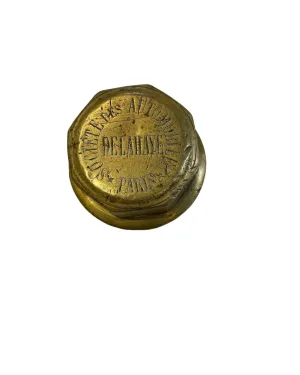 Antique French Brass HubCap from early 1900’s