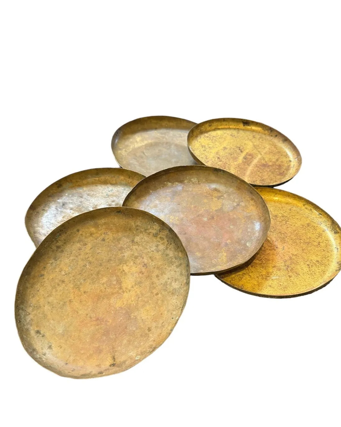 Antique French Brass Scale Dishes