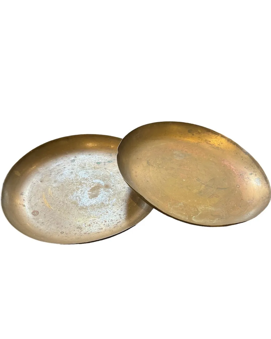 Antique French Brass Scale Dishes