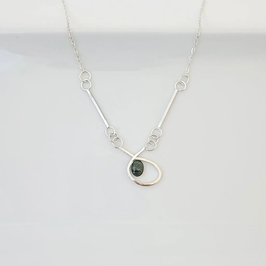 Asymmetric Jasper Twist - One of a Kind - Necklace