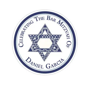 Bar Mitzvah Personalized Sticker