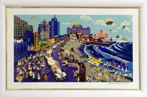 Boardwalk of Atlantic City 1991  by Melanie Taylor Kent