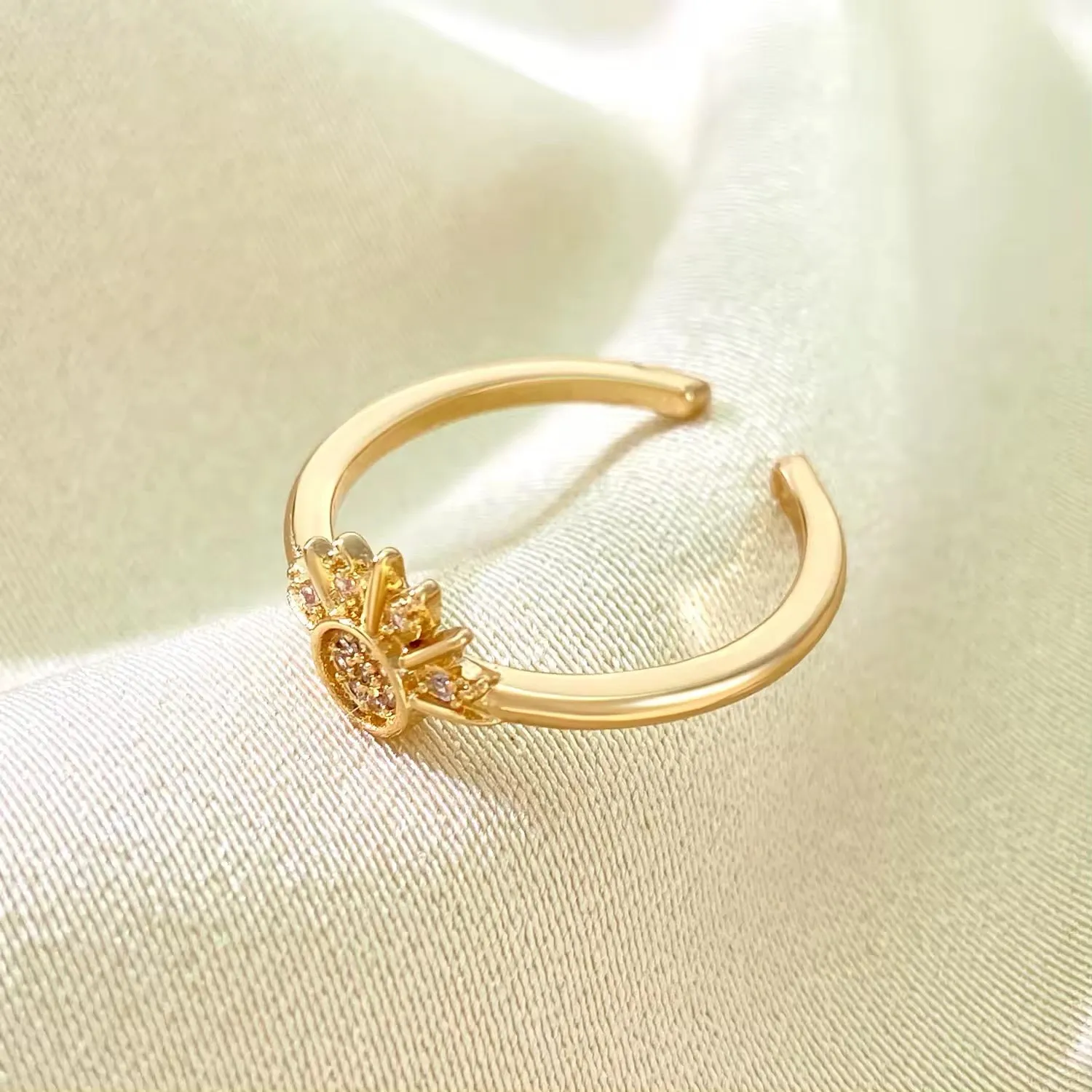 Boho Shiny Sun Moon Adjustment Rings
