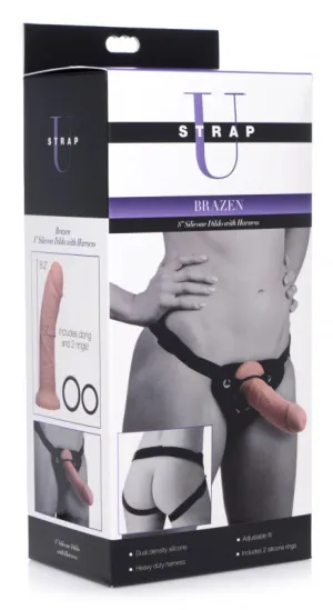 Brazen 8 Inch Silicone  With Harness