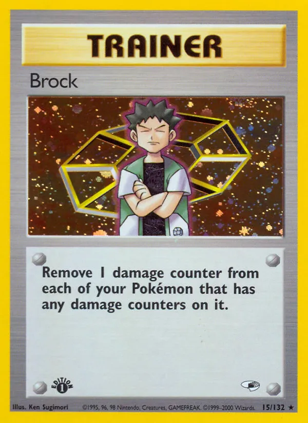 Brock (15/132) [Gym Heroes 1st Edition]