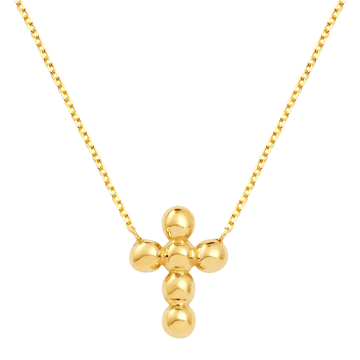 Bubble Cross Necklace