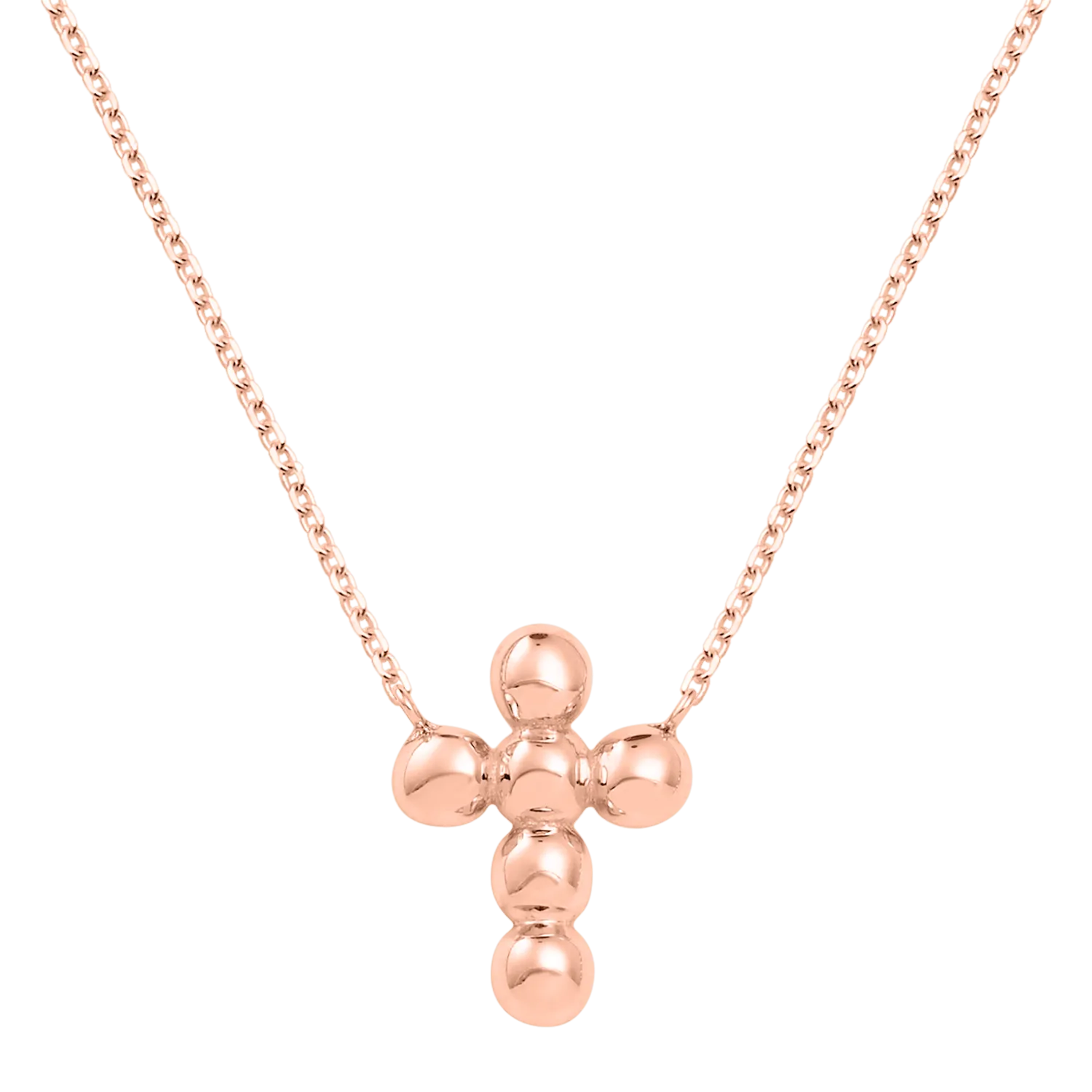 Bubble Cross Necklace