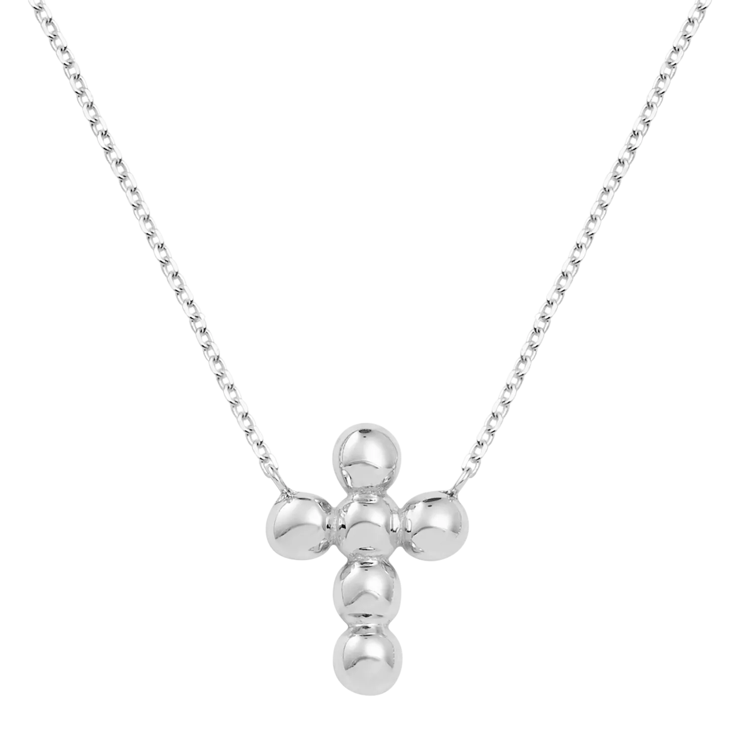 Bubble Cross Necklace