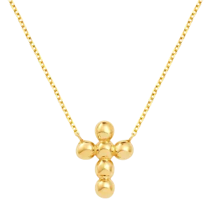 Bubble Cross Necklace
