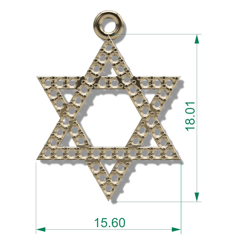 C2101 - Star of David Charm