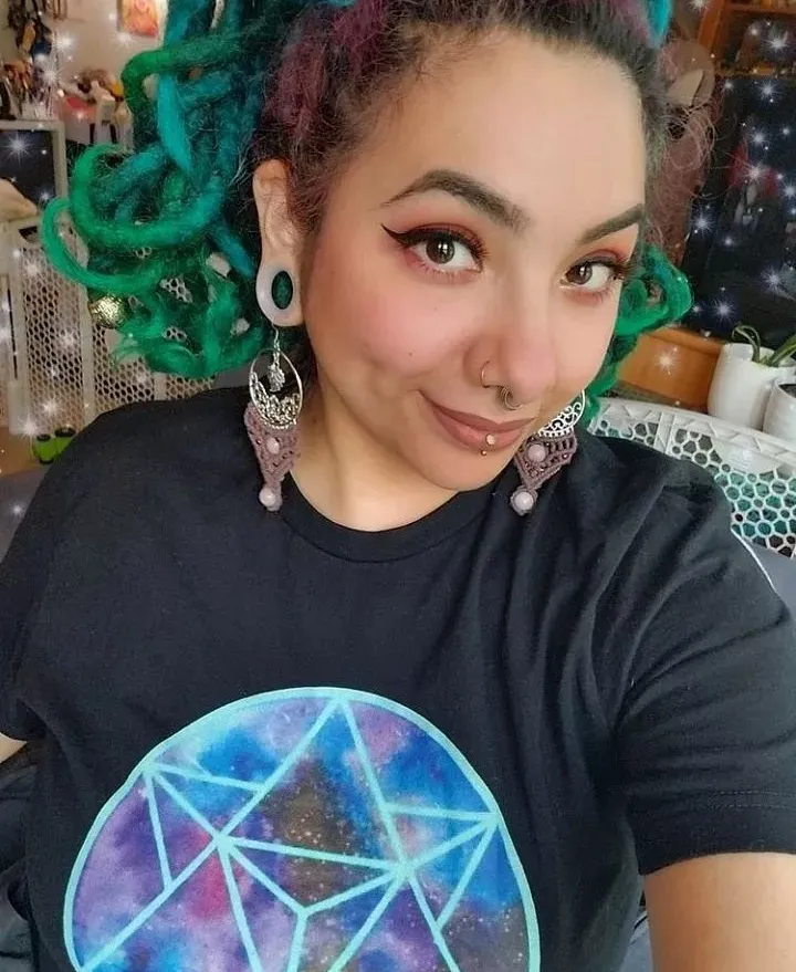 Celestial Merkabah (Cyan) Unisex Tee
