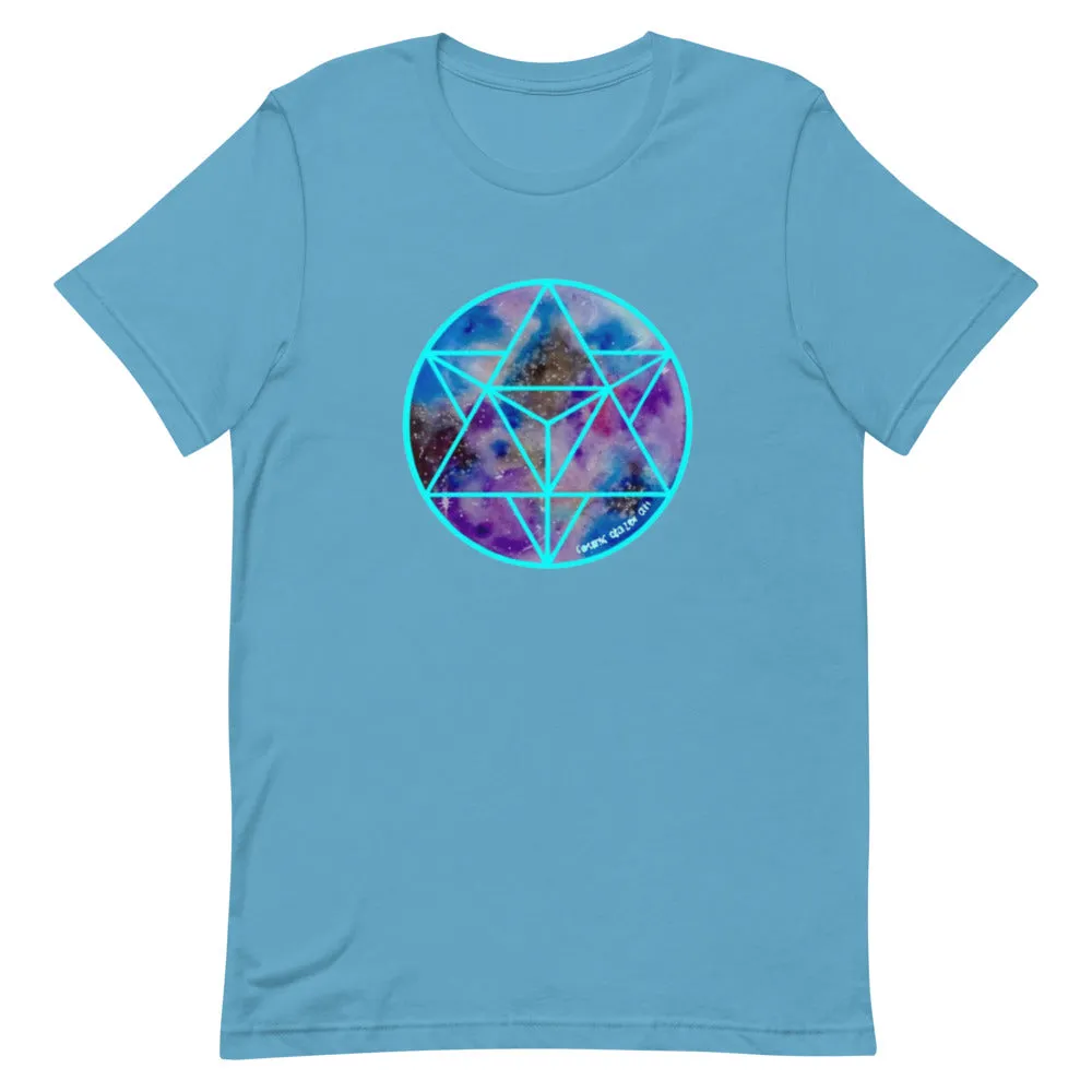 Celestial Merkabah (Cyan) Unisex Tee